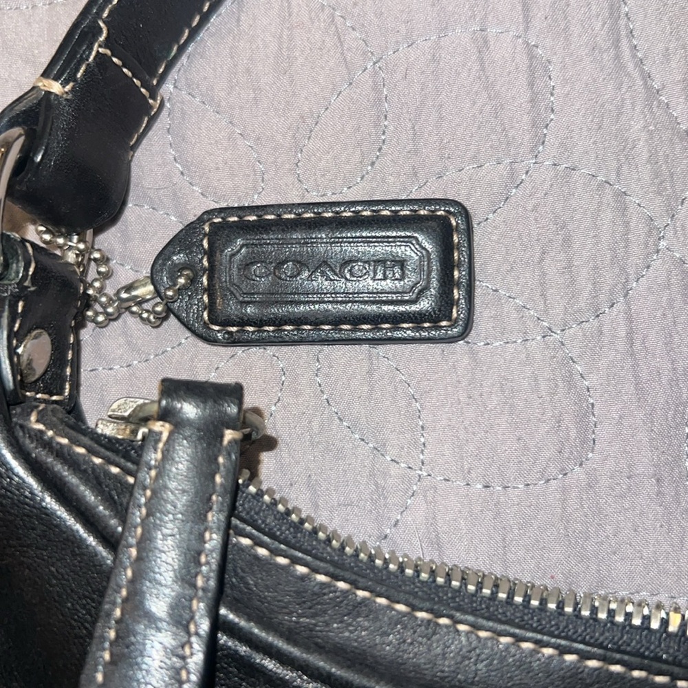RARE Coach 7593 Black Hobo Shoulder Bag mini - Picture 3 of 9